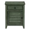 Accent Nightstand, Storage Drawer, Transitional - Green - Image 2