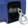 Reversible Electric 12V Trailer Winch For Boats Up To 5000 Lbs, Galvanized Wire Rope Casing - Blue - Image 8