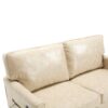 Mid Century Modern Loveseat Sofa, 2 Seater With USB & Removable Pillow Cover - Camel - Image 22