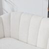 Glam Mini Loveseat, Accent Couch - Ivory - Image 9