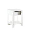 15.75" Rattan End Table With Drawer, Modern Nightstand, Side Table For Living Room, Bedroom - White - Image 10