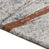 Quarry - 5.25' X 6.5' Abstract Area Rug - Gray / Orange - Image 4