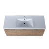Modern Floating Bathroom Vanity Cabinet With Resin Sink Soft Close Doors And Drawer - Imitative Oak - Image 12