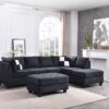 Malone - Sectional Upholstered - Black - Image 5