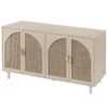 4 Door Cabinet, Suitable For Bedroom - Natural - Image 10
