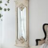 Full Length Mirror With Solid Wood Frame, Floor Mirror For Living Room Bedroom Entryway - White - Image 3