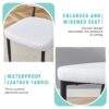 Minimalist Ergonomic Dining Chair With Curved Backrest, Metal Legs (Set of 4) - White / Black - Image 7