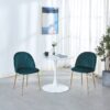 Tulip Table Mid-Century Dining Table For 2-4 People With Round MDF Table Top, Pedestal Dining Table, End Table Leisure Coffee Table - White - Image 7