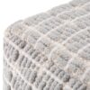 Noreen - Square Pouf - Light Blue / White - Image 5