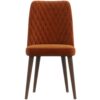 Katie - Mid-Century Modern Dining Chair (Set of 2) - Orange - Image 10