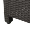 Puerta - Modern Accent Table With Durable Wicker - Dark Brown - Image 9