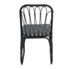 Outdoor Wicker Dining Chairs With Washable Cushion (Set of 2), Durable Rattan Chairs For Backyard, Garden, Patio - Black / Gray - Image 12