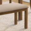 Bench, Rectangular, Upholstered, Dining Room, Entryway, Transitional - Beige - Image 6