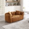 Soft Beanbag Chair With High Resilience Foam Core For Two People - Yellow - Image 16