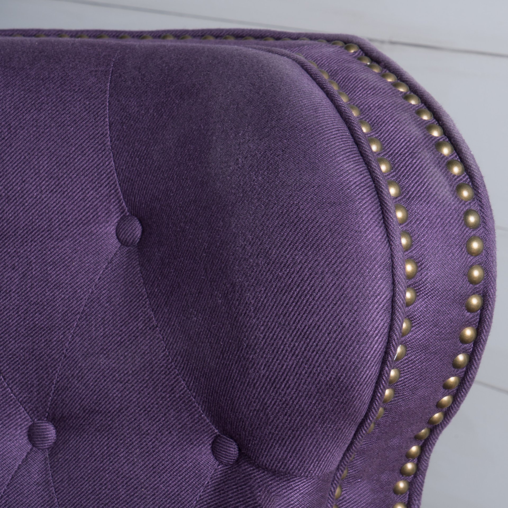Accented Push Back Recliner Chair With Rolled Arms, Cocooning Comfort - Plum - Image 8