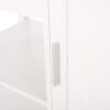 Contemporary Kitchen Cart With Wheels - White - Image 12