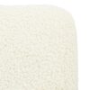 Elegant Ottoman Upholstered Footrest With Durable Polyester Blend And Solid Frame - White - Image 8