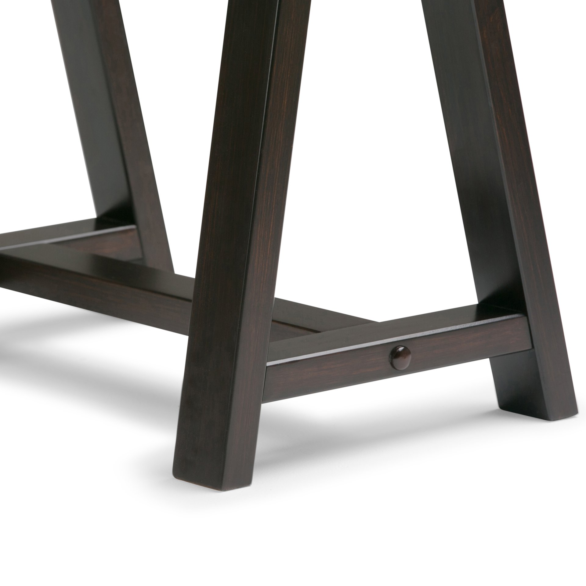 Sawhorse - Desk - Dark Chestnut Brown - Image 4