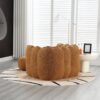 Soft Bean Bag Chair With High Resilient Foam (Chips) - Khaki / Yellow - Image 9