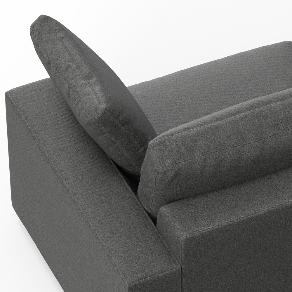 Charlie - Deep Seater Left Sectional Sofa - Gray - Image 19