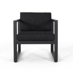 Navan - Club Chair - Dark Gray