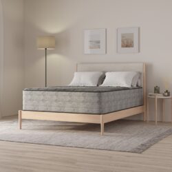 Pure Ice - 14" Full Plush Quilted Mattress - Black