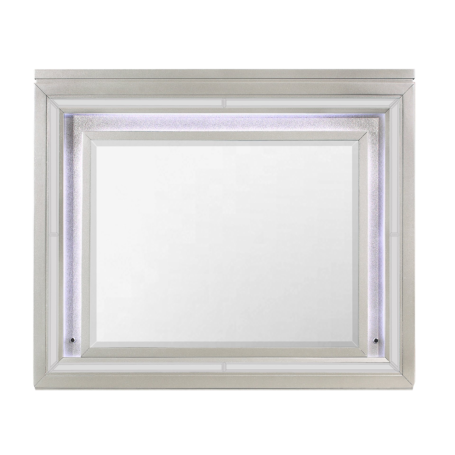 Cross - Glam Mirror With LED - Champagne - Image 6