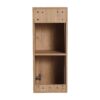 Modern Imitative 30 Inch Wall Mounted Bathroom Vanity With Resin Sink And Side Cabinet - Imitative Oak - Image 16