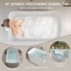 49'' Acrylic Freestanding Soaking Bathtub, Square-Shape Japanese Soaking Hot Tub, Sit-In Design With Chrome Overflow And Drain For Express Delivery 23Amazing-49 (W1920P179228) - Glossy White - Image 2