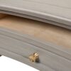 Dauphin - Gold Accent 5 Drawer Executive Desk - Gray Cashmere - Image 12