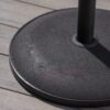 Stylish Concrete Umbrella Base With Iron Support Pole - Black - Image 4