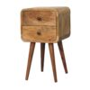 Mini Curved Nightstand - Oak - Image 3