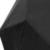 Modern Polygonal Coffee Table With Hammered Texture - Black - Image 7