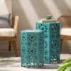 Eliana - Stylish Side Table - Teal - Image 10