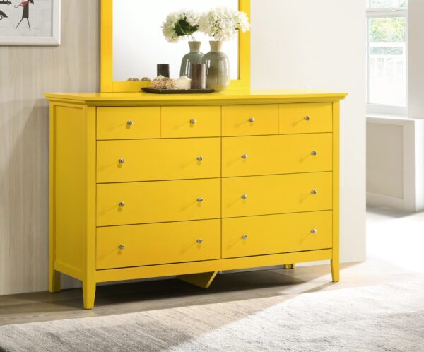 Cheerful Storage Dresser For Modern Spaces - Yellow