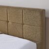 Mid Century Full Size Upholstered Bed Frame With Tufted Backrest And Armrests - Brown - Image 9