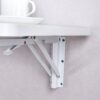 Laundry Room Folding Table Wall Mounted Folding Table For Small Spaces, Fold Down Desk, Workbench, Addition To Garage & Shed - White - Image 12