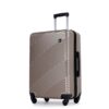 3 Piece Luggage Sets Lightweight Suitcase With Two Hooks, Spinner Wheels, (20/24/28) - Gold - Image 14