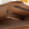 Round Corner Diagonal Leg Telescopic Table, For 6 - 8 People To Meet Dining Table - Walnut - Image 8