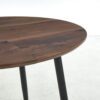 Extensible Table, Dining Table, Office Table, Coffee Table Metal Leg - Walnut / Black - Image 9