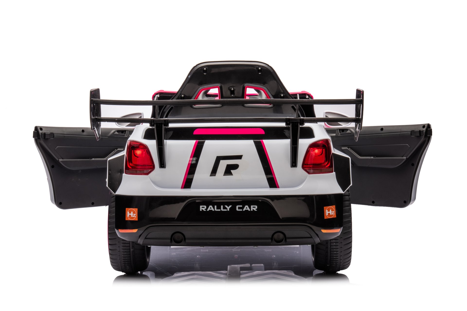 12V4A 20W*2 One Button Start, Forward And Backward, High And Low Speed, Music, Front Light, Power Display, Two Doors Can Open, 2.4G R / C, Seat Belt Four Wheel Absorber Kids Ride On Car - Pink - Image 19
