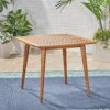 Modern Indoor Square Acacia Wood Dining Table With Toothpick Leg Design - Teak - Image 6