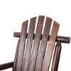 Wooden Porch Rocker Chair, Durable Wooden Porch Rocker Chair, Fir Log Rocking Chair, Patio Rockers For Outside, Garde - Brown - Image 12
