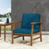 Kaleidoscope - Club Chair With Slat Paneling - Blue - Image 9