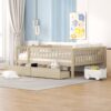 Full Size Daybed Bed With Two Drawers - Natural - Image 11