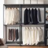 Monica - Wood Walk In Closet System Melamine 143" Modular Storage - Rustic - Image 5