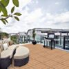Wood Plastic Composite Deck Tiles (Set of 20), Sustainable Composite Decking Resist Rust, Water, Weather, Easy To Diy & Maintain, Ideal For Patios, Balconies, Rooftops - Burlywood - Image 6