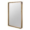 Rectangle Wood Mirror, Farmhouse Wall Decor For Living Room Bedroom Entryway - Brown - Image 3