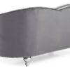 Charming Traditional Loveseat - Gray - Image 4