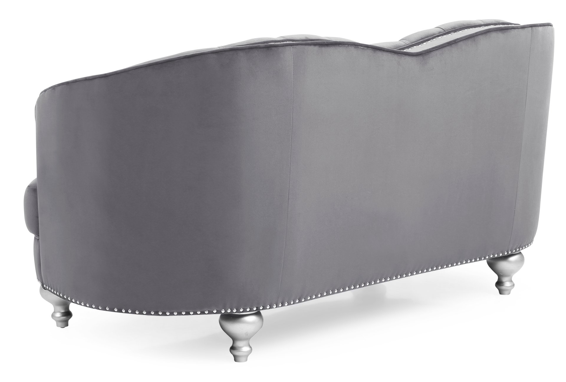Charming Traditional Loveseat - Gray - Image 4